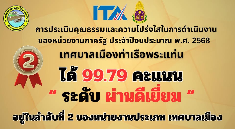 ผลประเมินคุณธรรมและความโปร่งใสในการดำเนินงาน ของหน่วยงานภาครัฐ ประจำปีงบประมาณ 2568